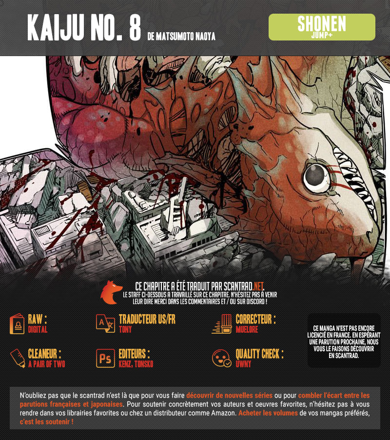 Read Kaiju No 8 VF Manga Online