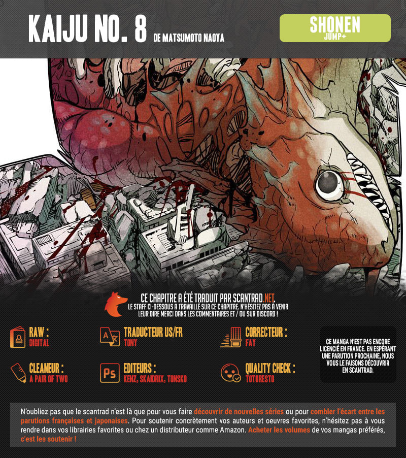 Read Kaiju No 8 VF Manga Online
