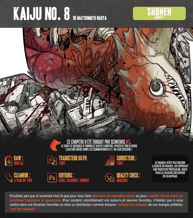 Read Kaiju No 8 VF Manga Online