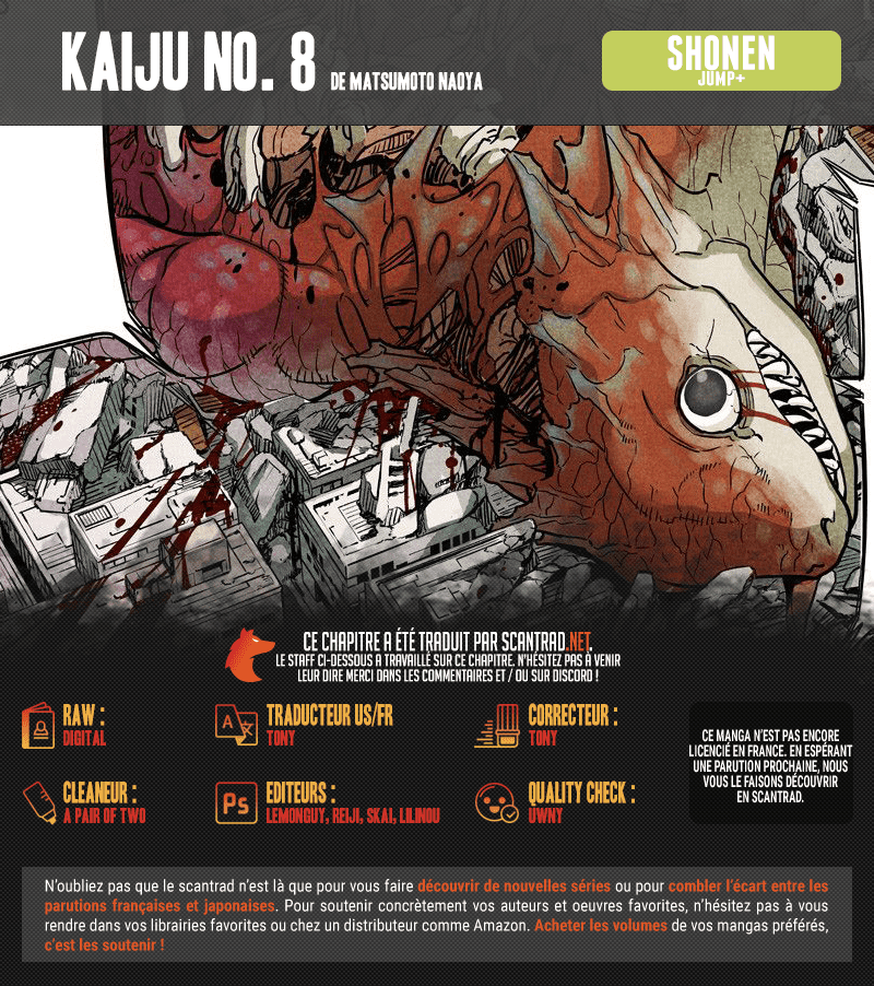 Read Kaiju No 8 VF Manga Online