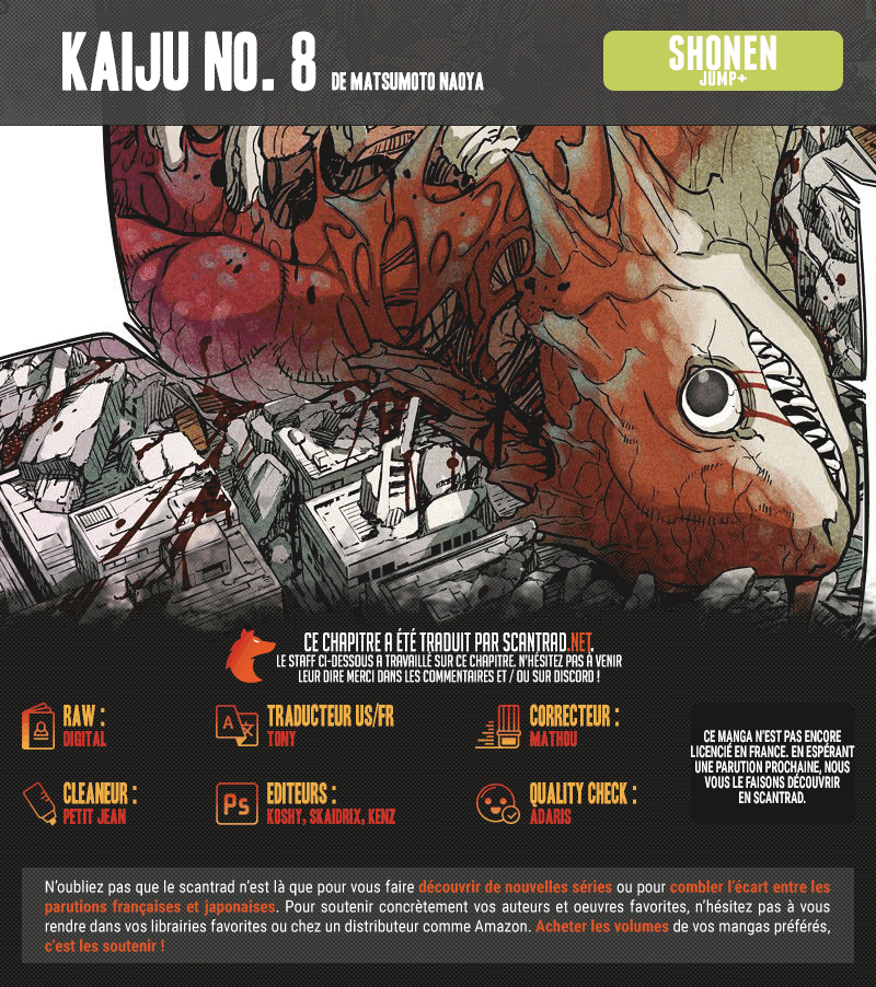 Read Kaiju No 8 VF Manga Online
