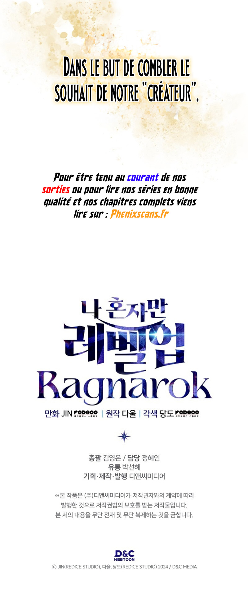 Read Solo leveling Ragnarok VF Manga Online