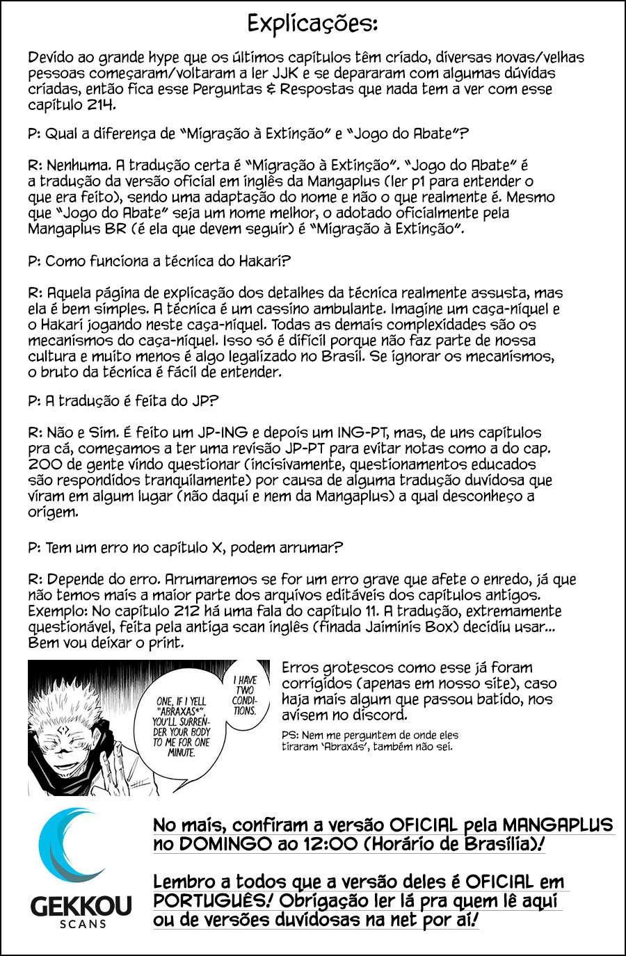 Read Jujutsu Kaisen Pt Br Manga Online