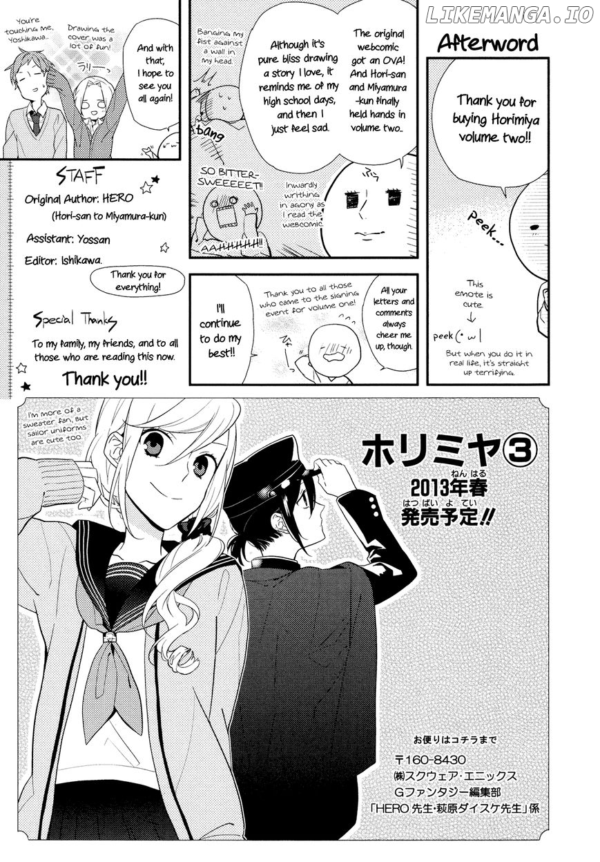 Read Horimiya En Manga Online