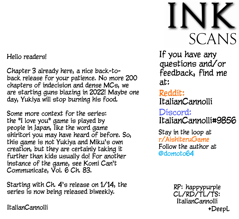 Read I Want to End this Love Game En Manga Online