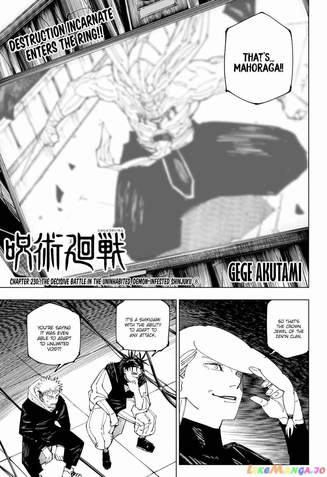 Read Jujutsu Kaisen En Manga Online