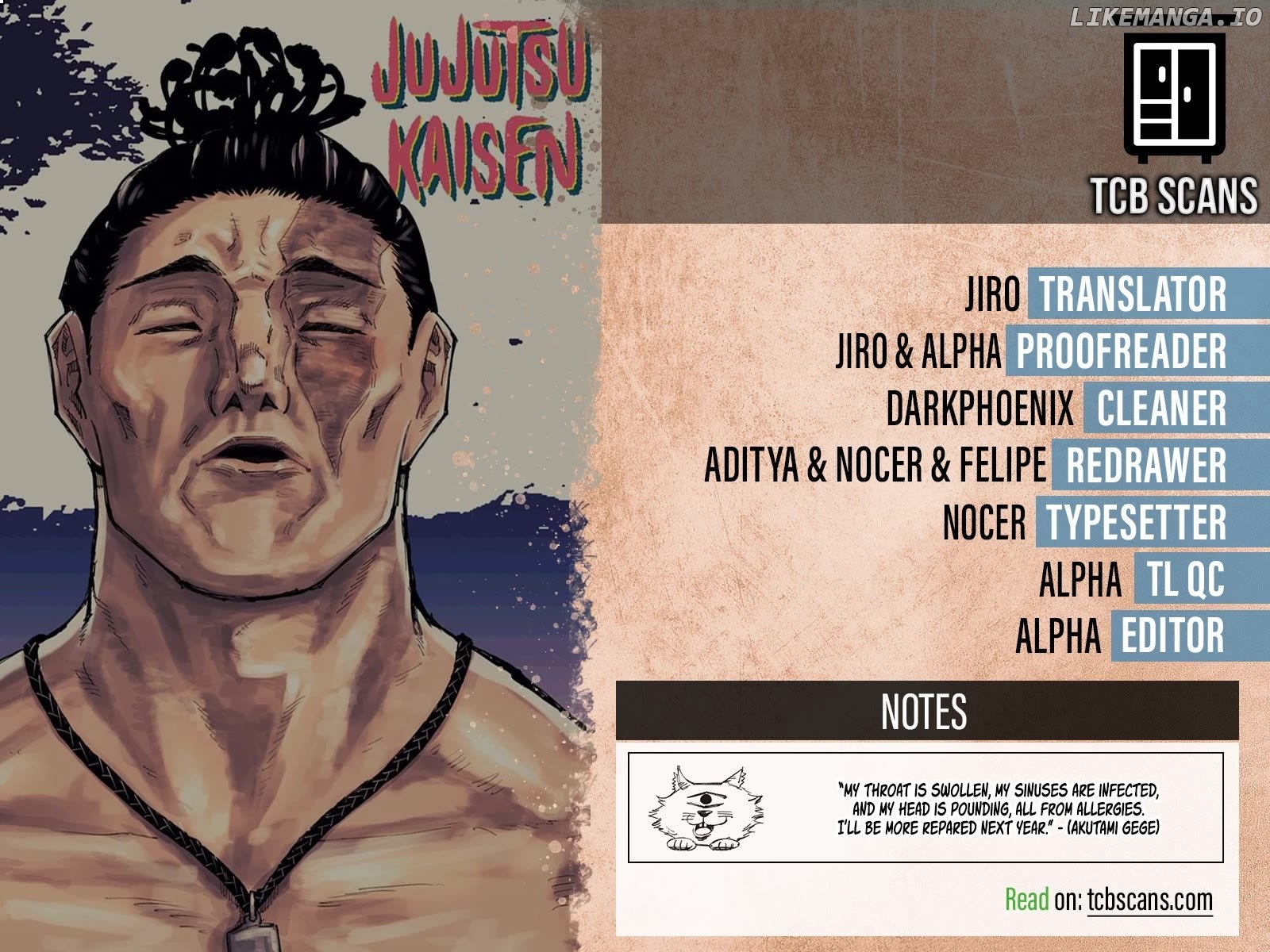 Read Jujutsu Kaisen En Manga Online
