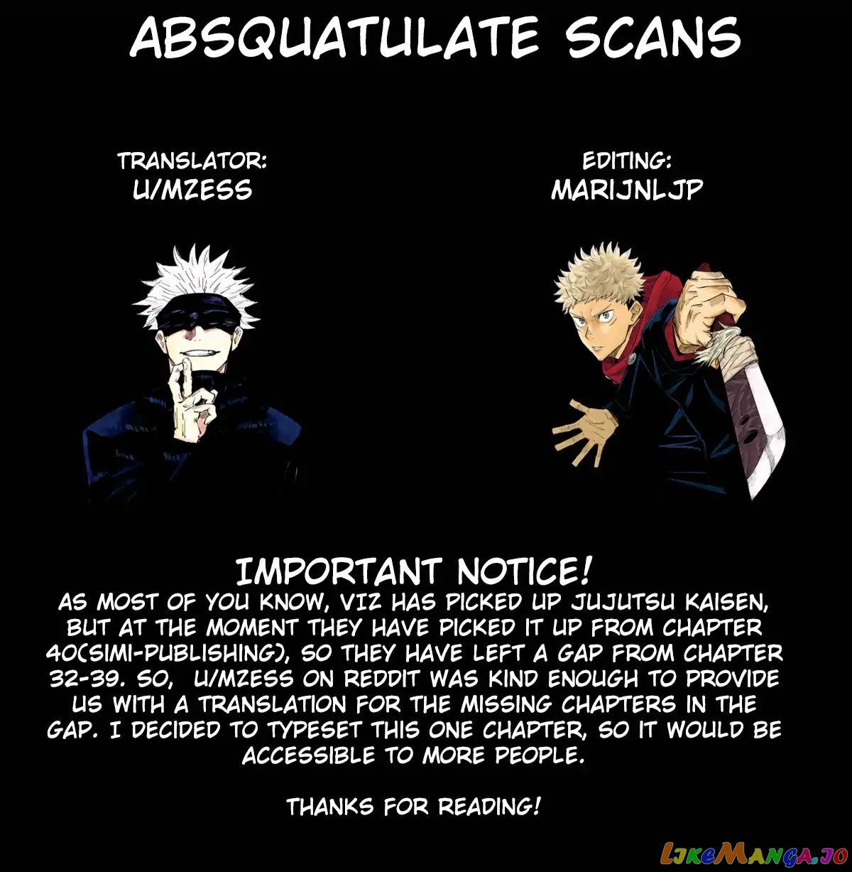 Read Jujutsu Kaisen En Manga Online