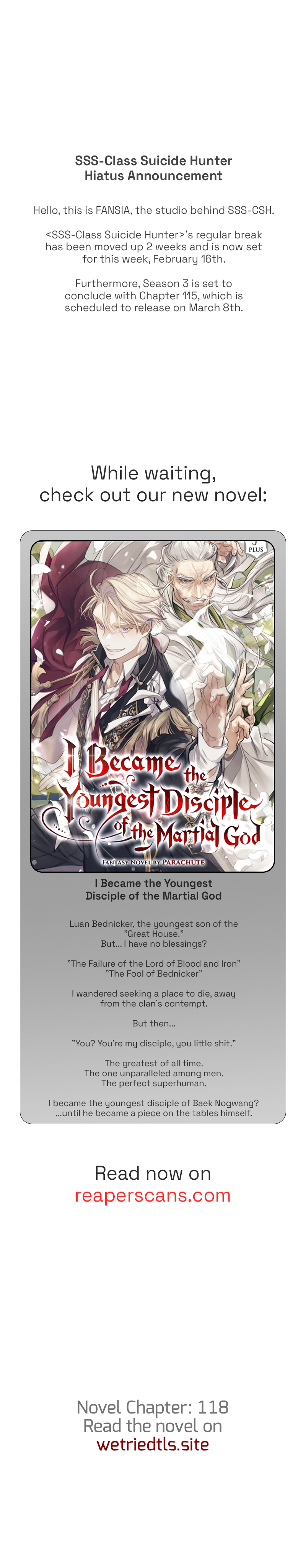 Read SSS Class Suicide Hunter En Manga Online