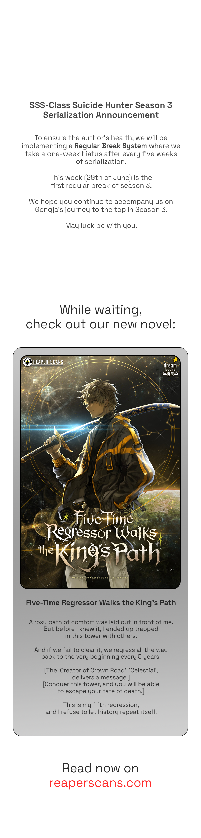 Read SSS Class Suicide Hunter En Manga Online