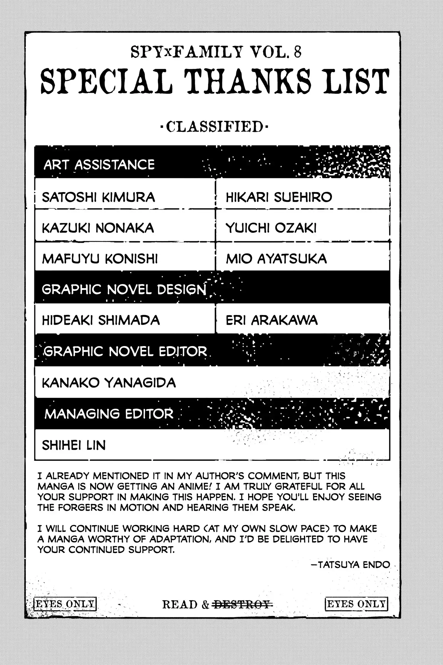 Read Spy x Family En Manga Online