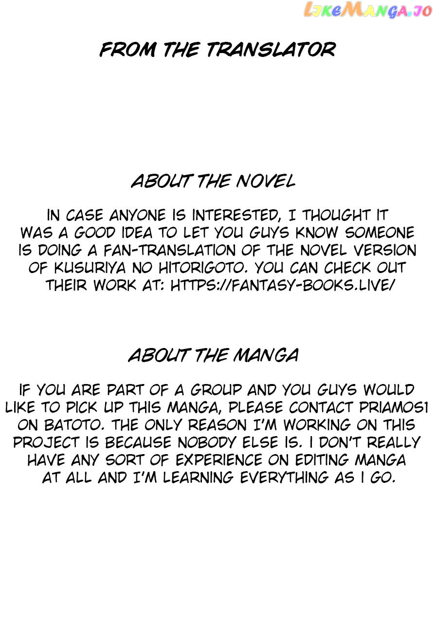 Read The Apothecary Diaries En Manga Online