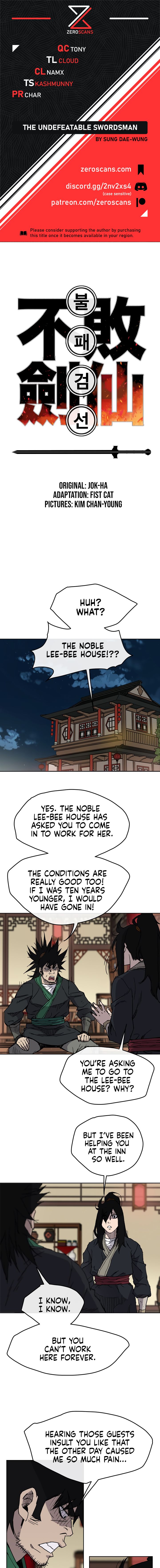 Read The Undefeatable Swordsman En Manga Online