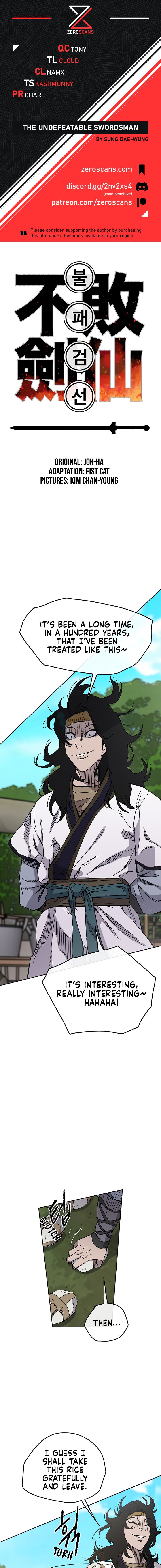 Read The Undefeatable Swordsman En Manga Online