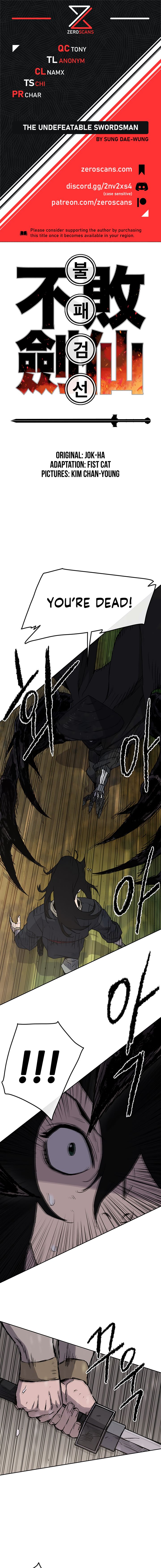 Read The Undefeatable Swordsman En Manga Online