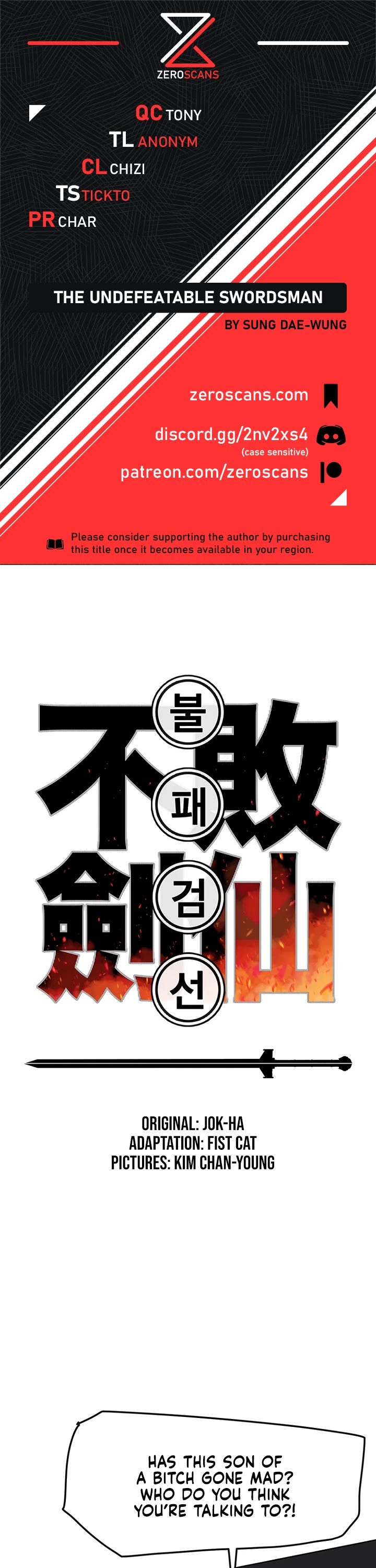 Read The Undefeatable Swordsman En Manga Online