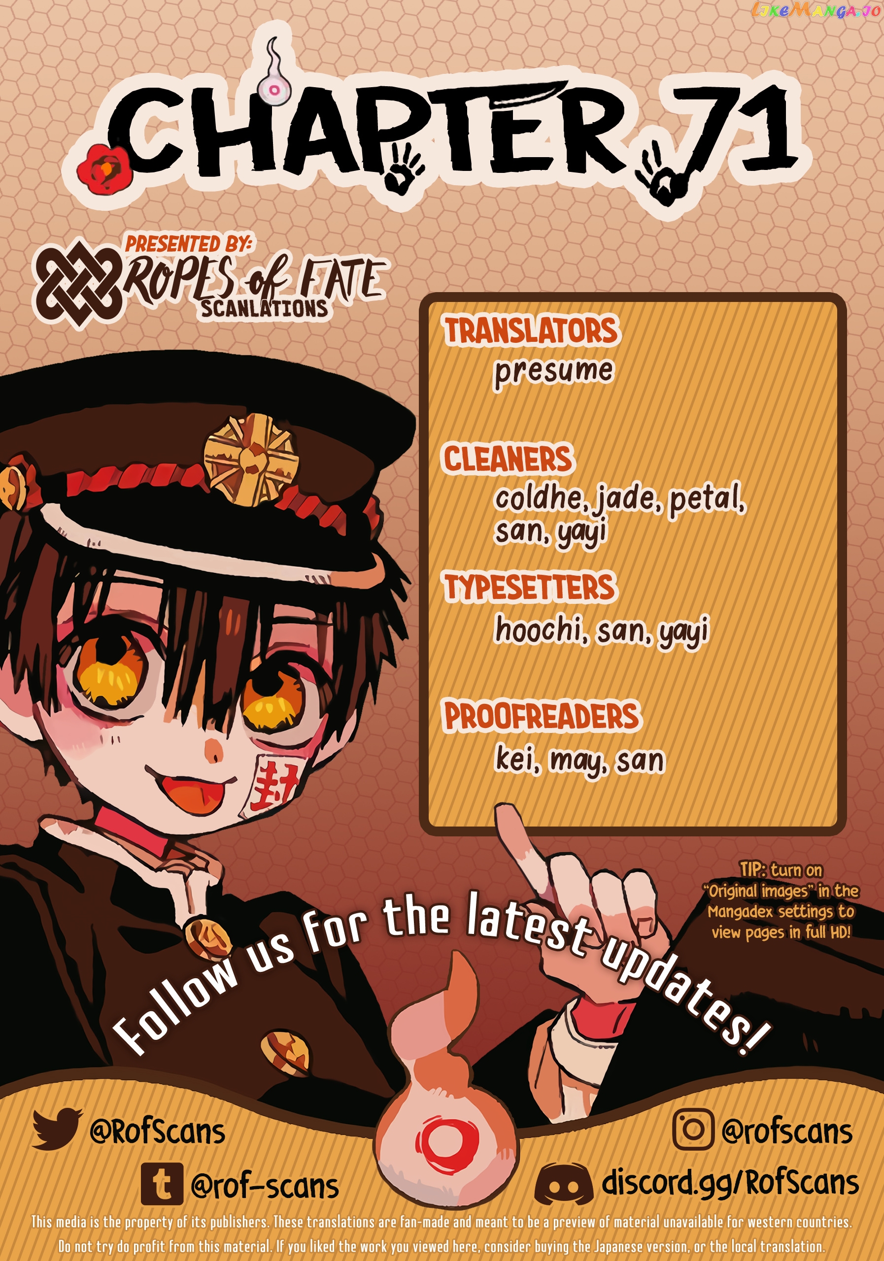 Read Toilet bound Hanako kun En Manga Online
