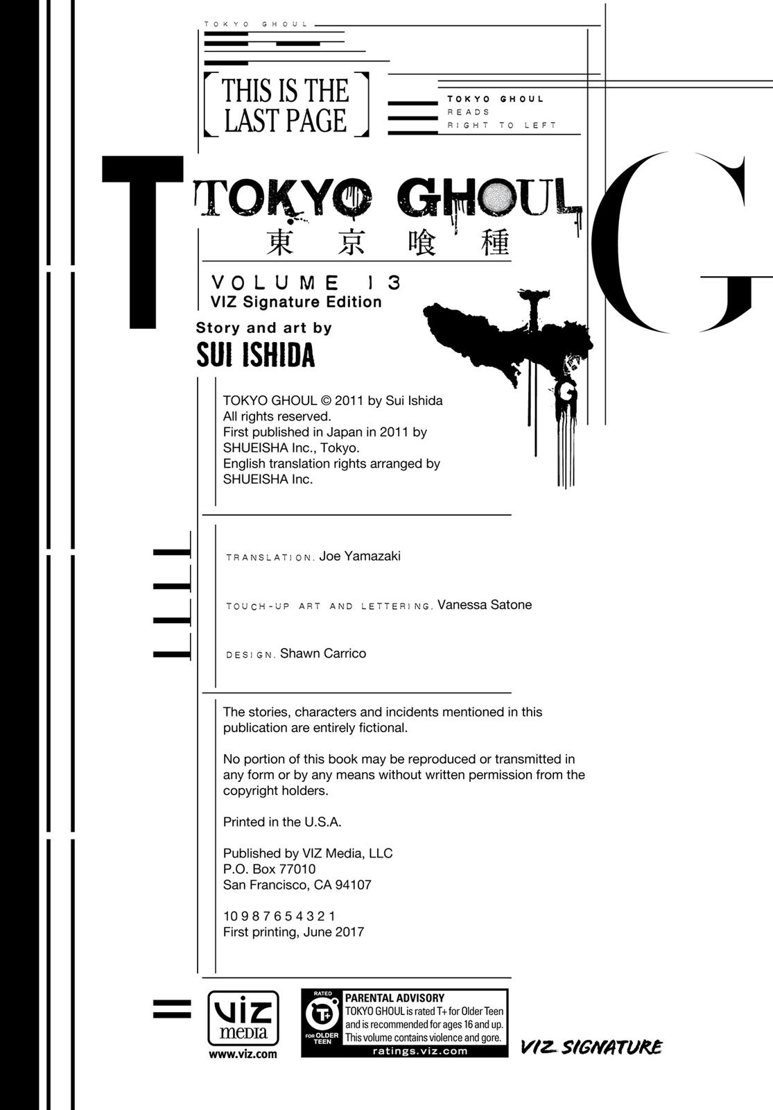 Read Tokyo Ghoul En Manga Online