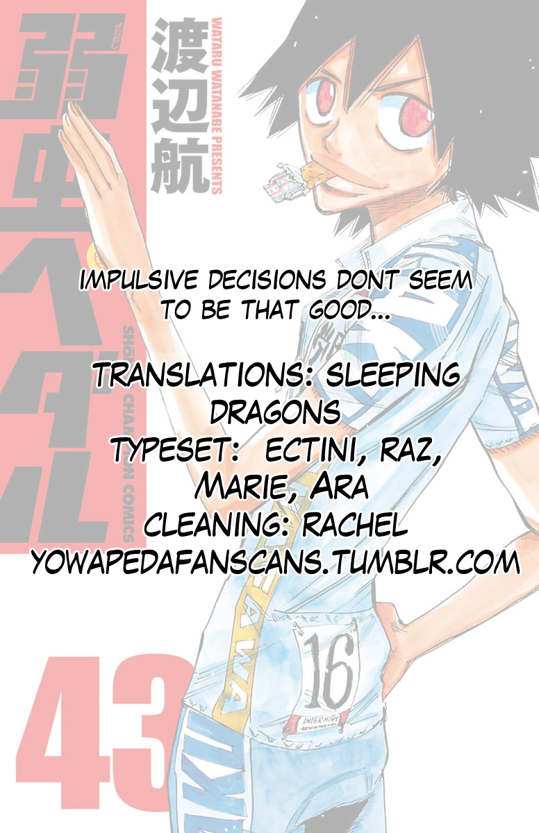 Read Yowamushi Pedal En Manga Online