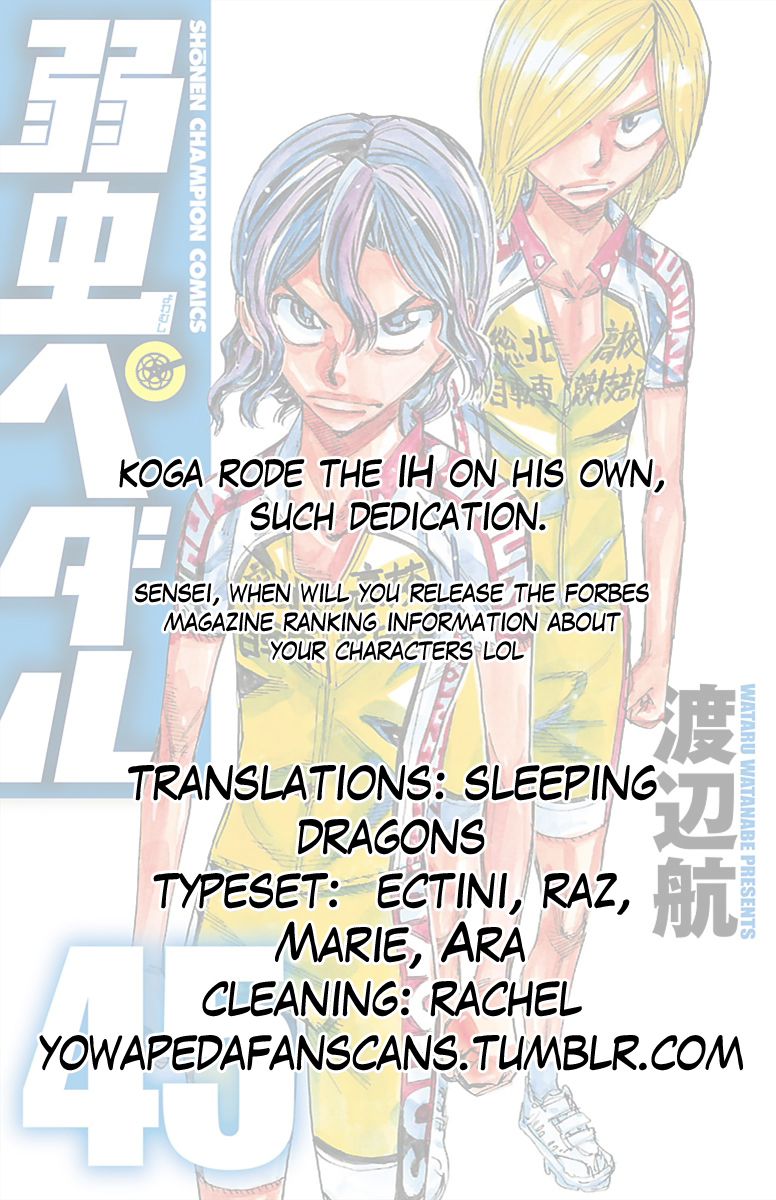 Read Yowamushi Pedal En Manga Online