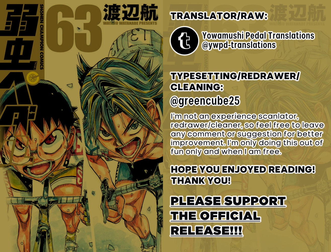 Read Yowamushi Pedal En Manga Online