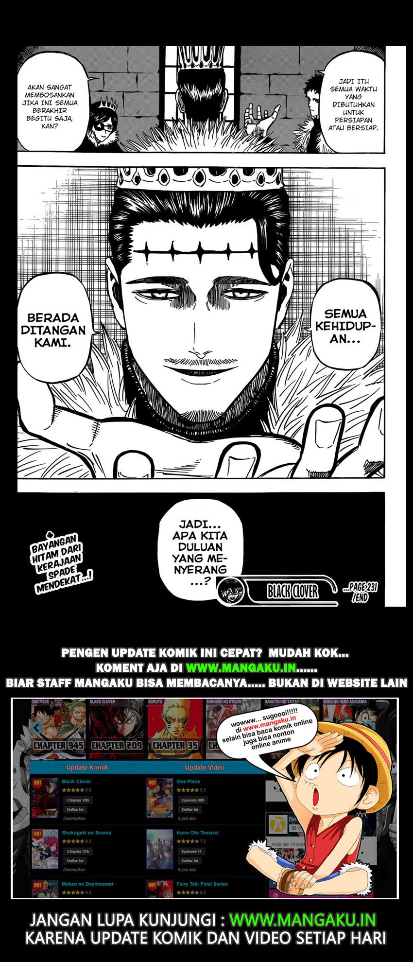 Read Black Clover id Manga Online