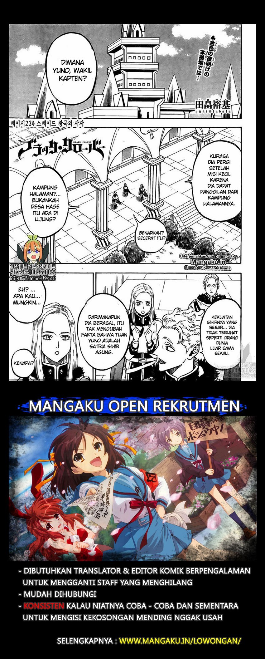 Read Black Clover id Manga Online
