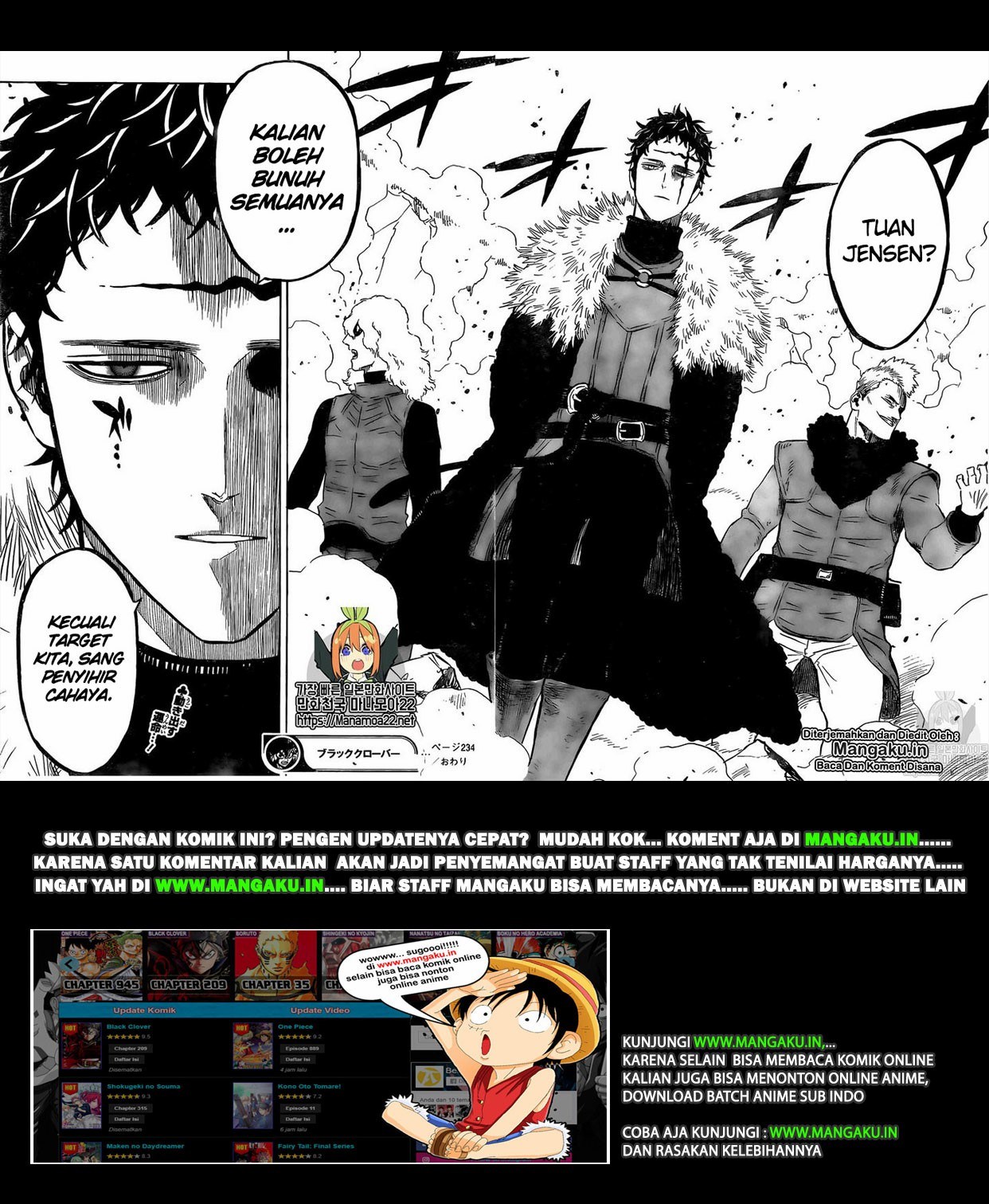 Read Black Clover id Manga Online