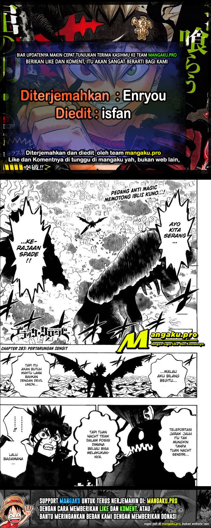 Read Black Clover id Manga Online