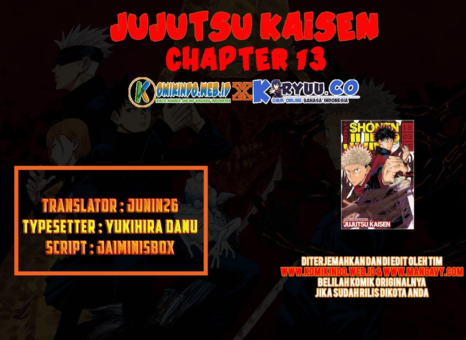 Read Jujutsu Kaisen id Manga Online