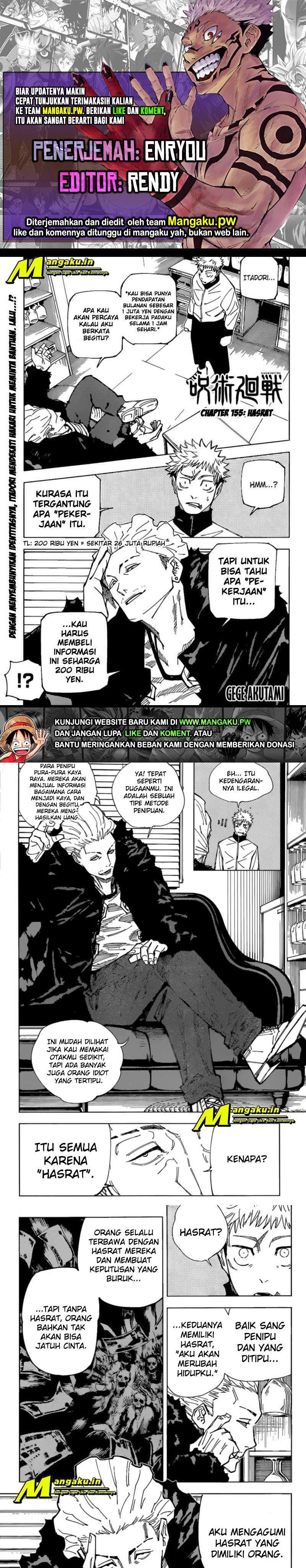 Read Jujutsu Kaisen id Manga Online