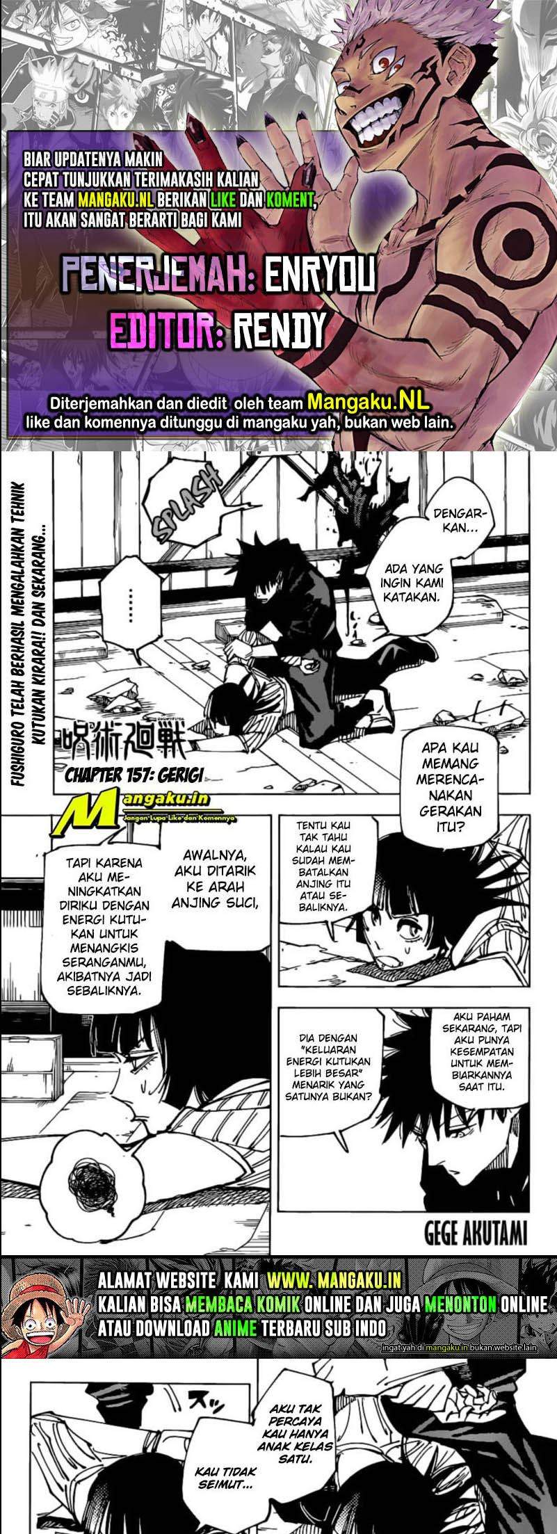 Read Jujutsu Kaisen id Manga Online