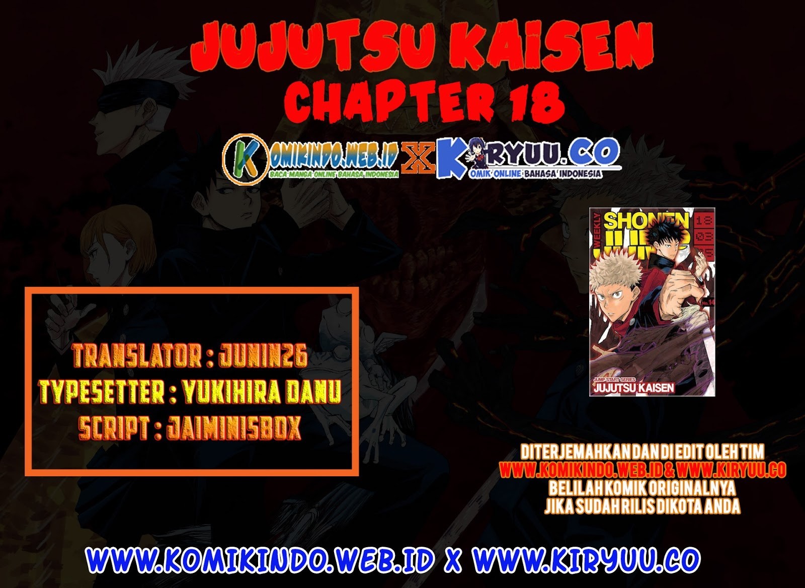 Read Jujutsu Kaisen id Manga Online