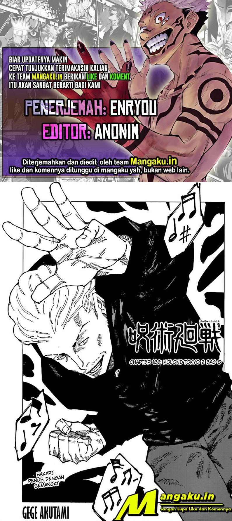 Read Jujutsu Kaisen id Manga Online