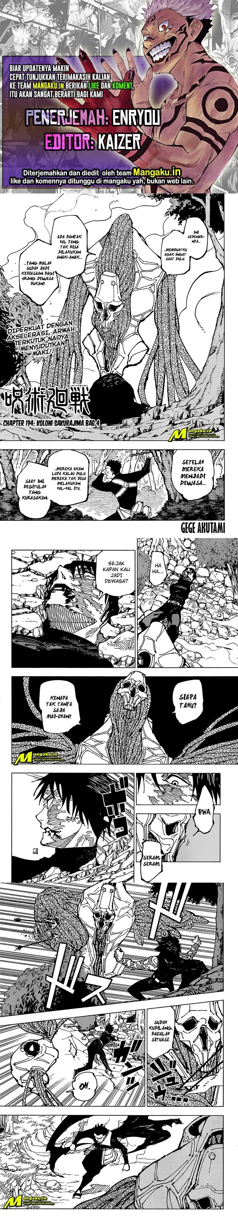 Read Jujutsu Kaisen id Manga Online