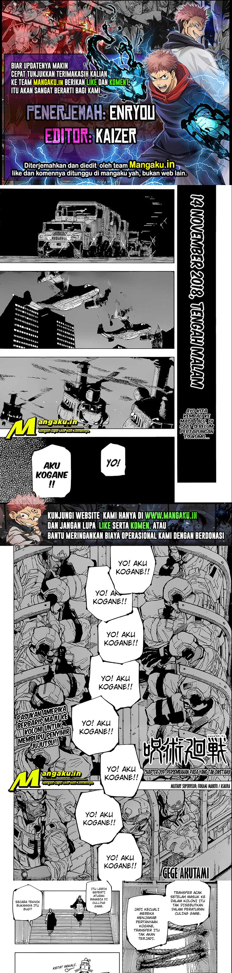 Read Jujutsu Kaisen id Manga Online