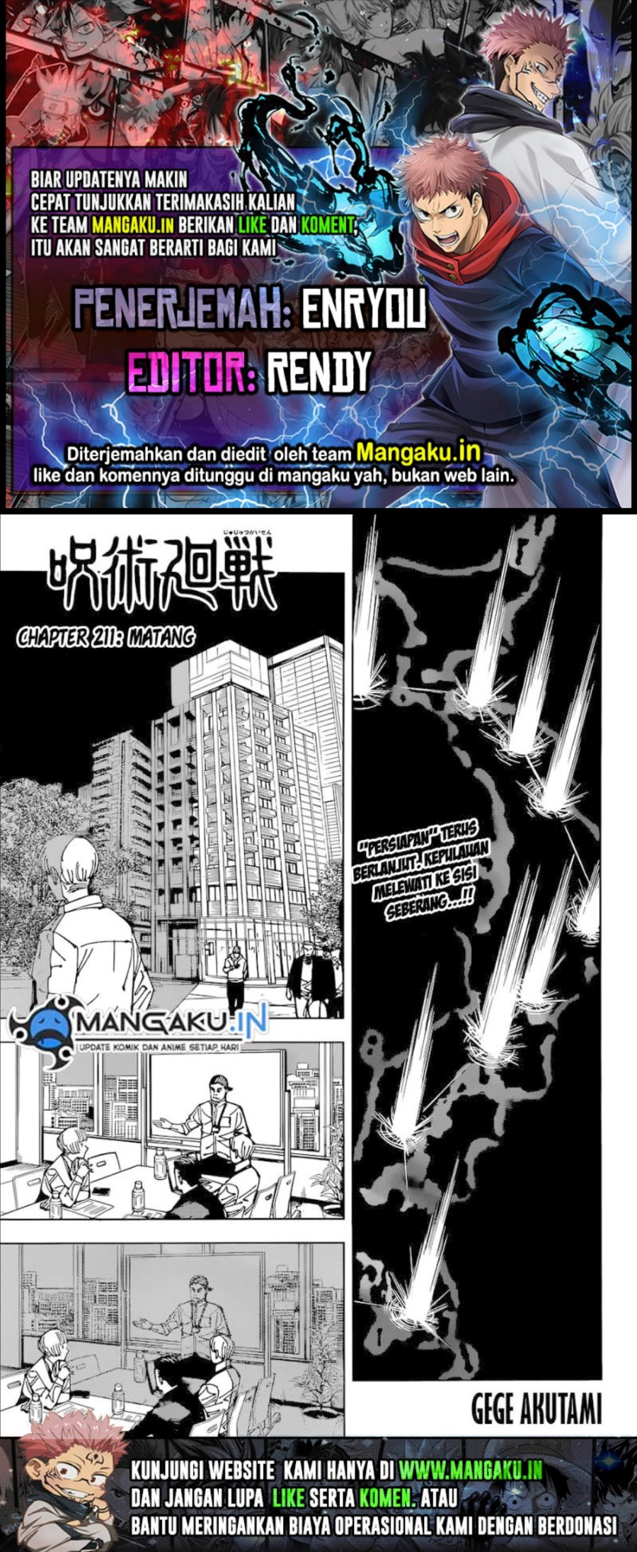 Read Jujutsu Kaisen id Manga Online