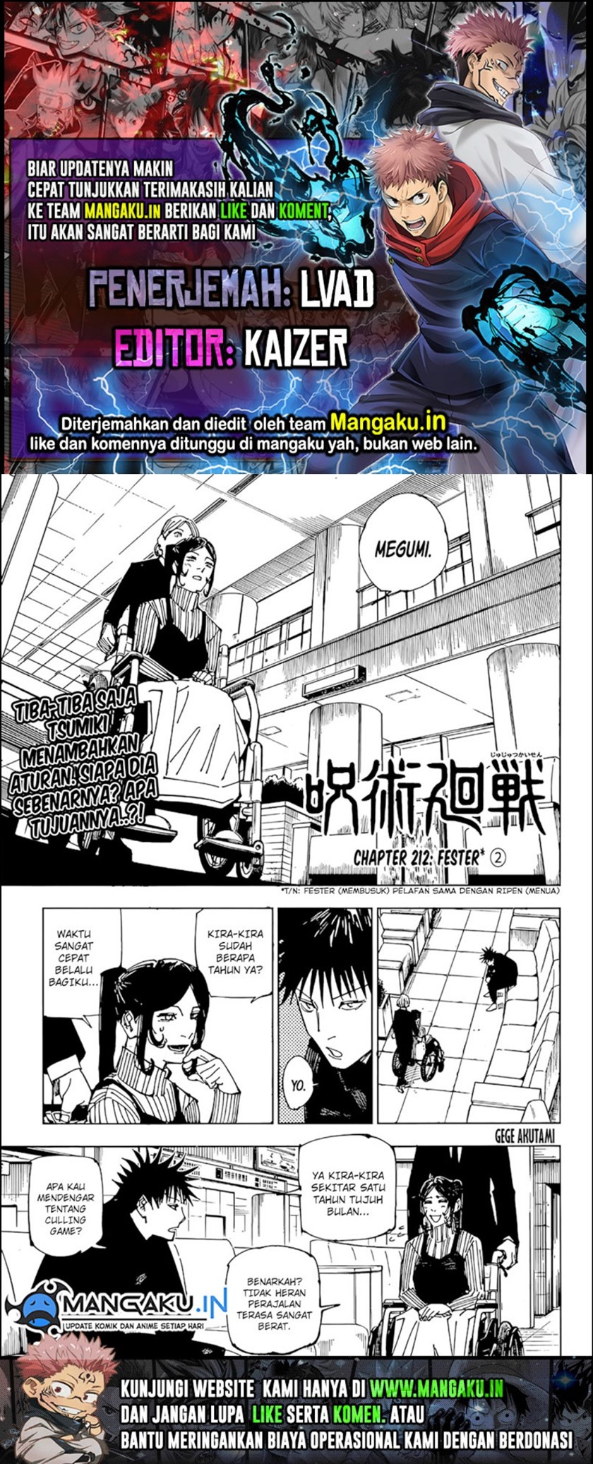 Read Jujutsu Kaisen id Manga Online