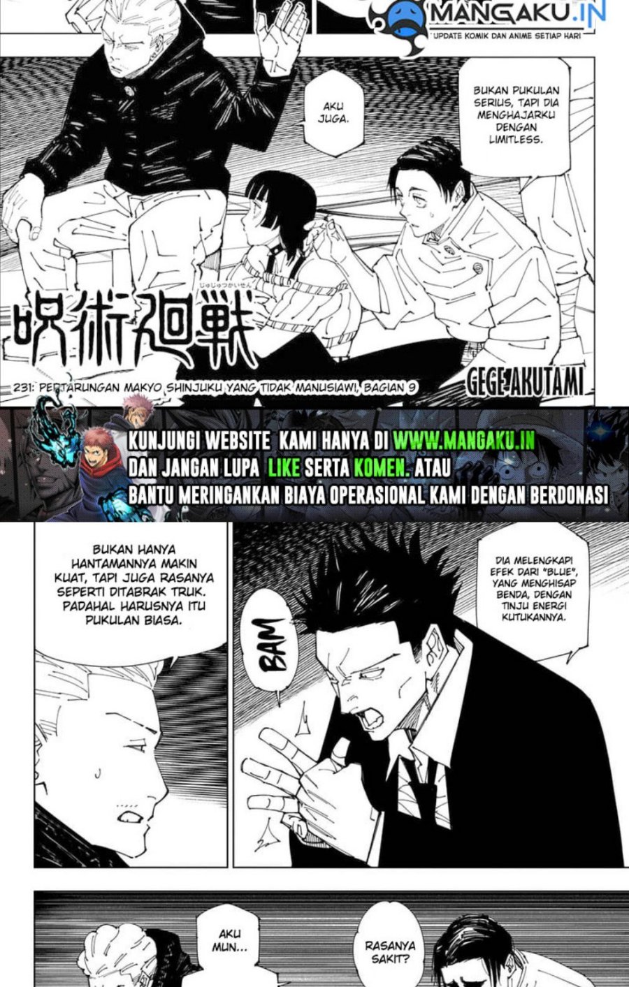 Read Jujutsu Kaisen id Manga Online