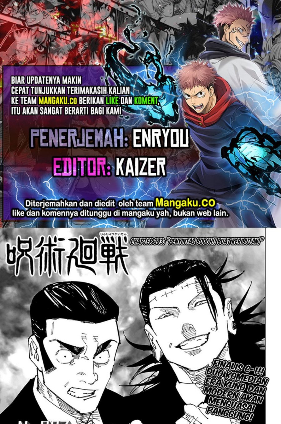 Read Jujutsu Kaisen id Manga Online