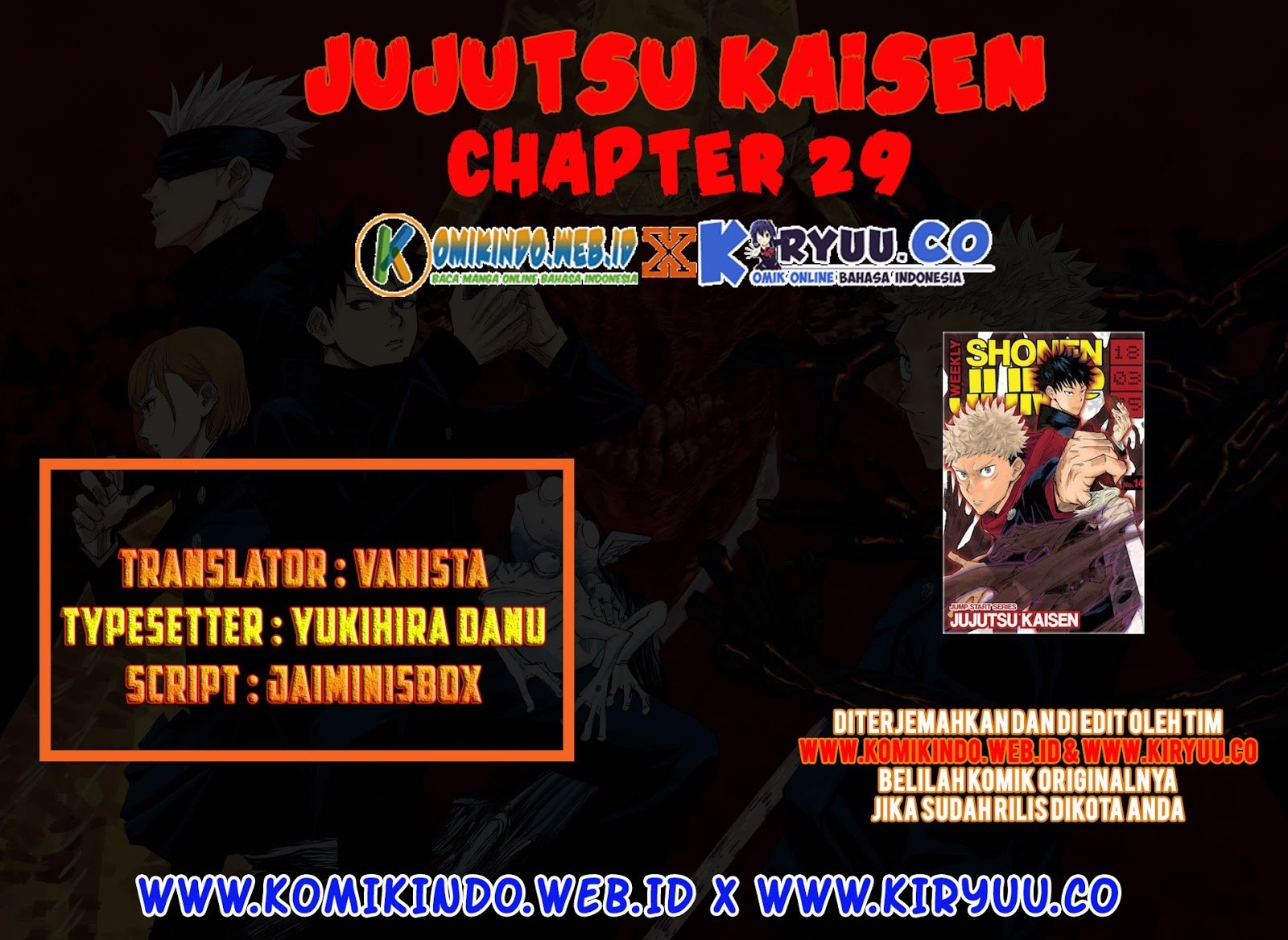 Read Jujutsu Kaisen id Manga Online