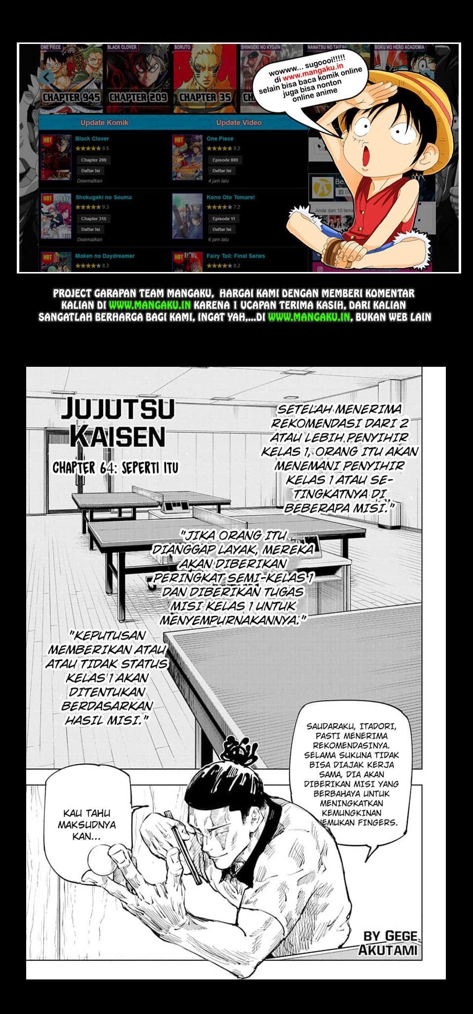 Read Jujutsu Kaisen id Manga Online