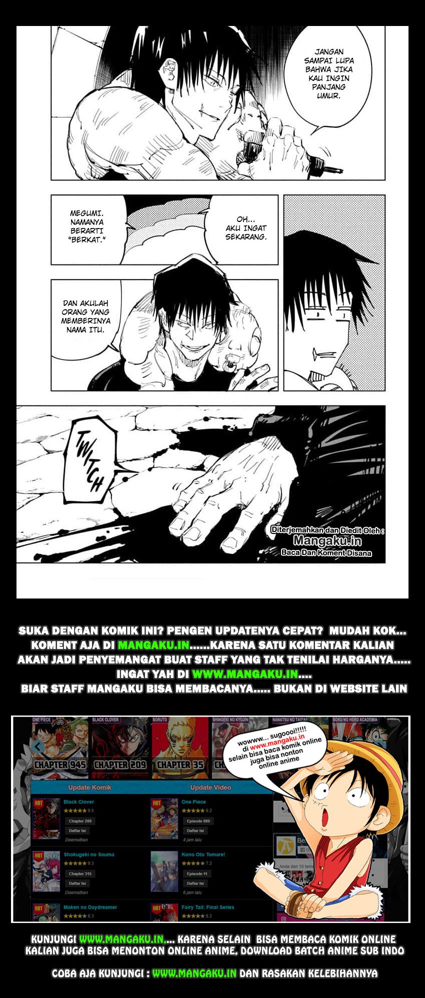 Read Jujutsu Kaisen id Manga Online