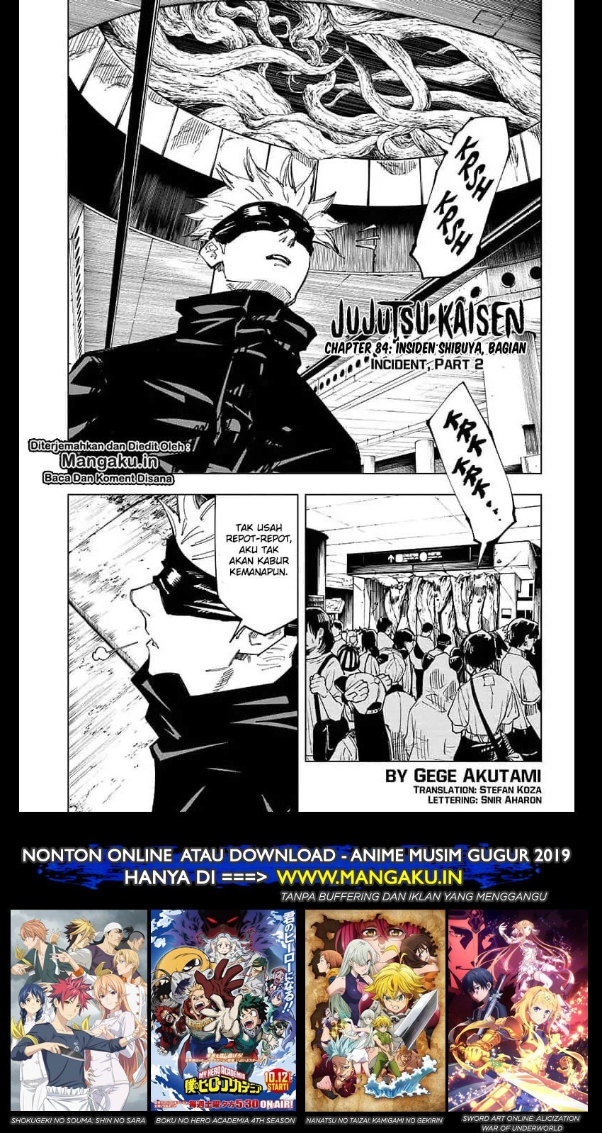 Read Jujutsu Kaisen id Manga Online