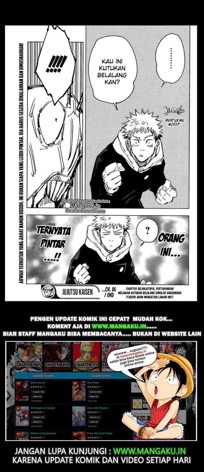 Read Jujutsu Kaisen id Manga Online