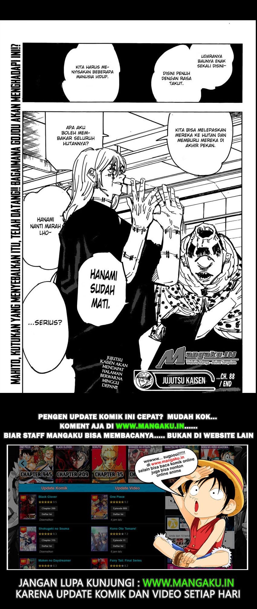 Read Jujutsu Kaisen id Manga Online