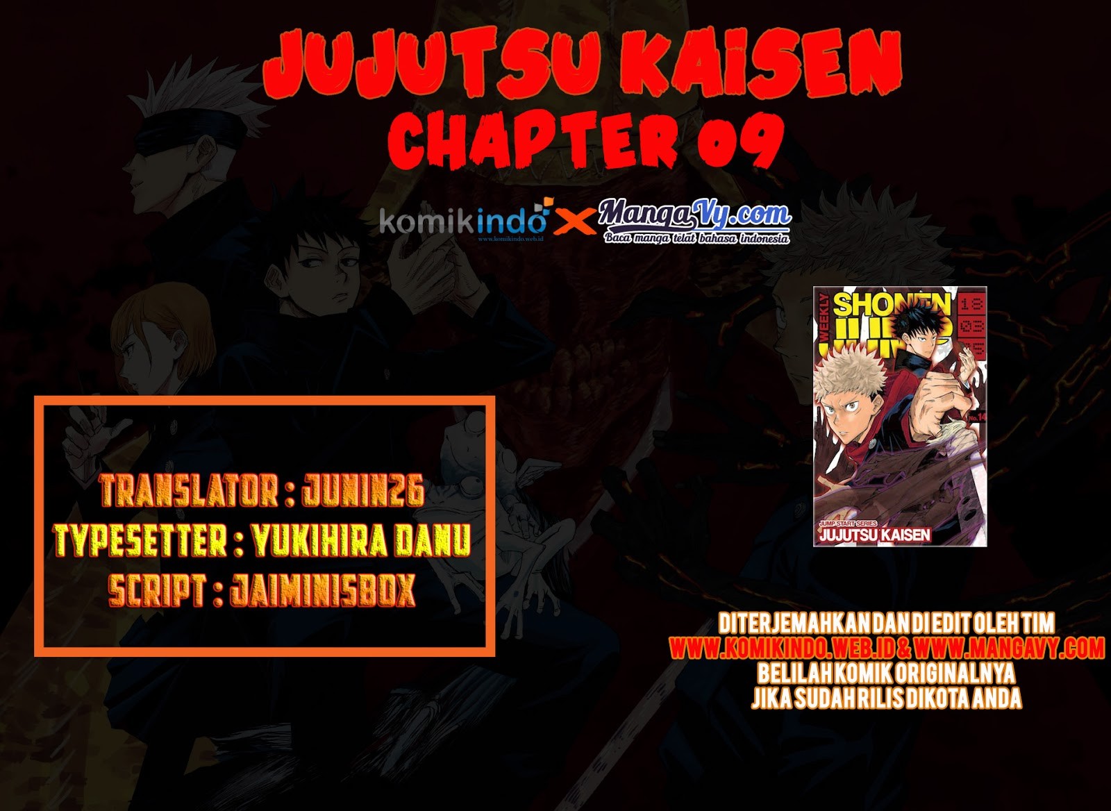 Read Jujutsu Kaisen id Manga Online