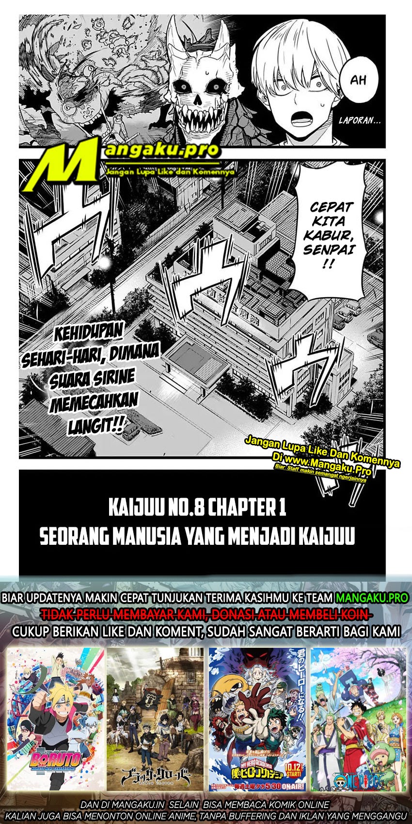 Read Kaiju No 8 id Manga Online