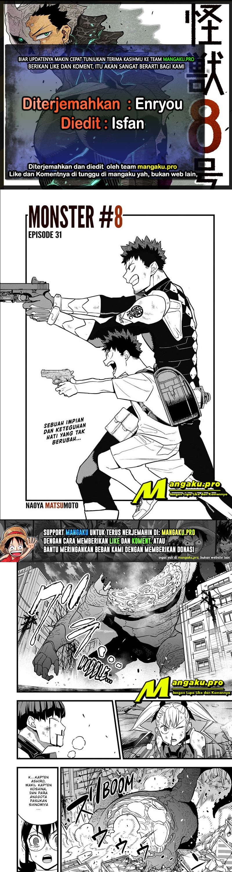Read Kaiju No 8 id Manga Online