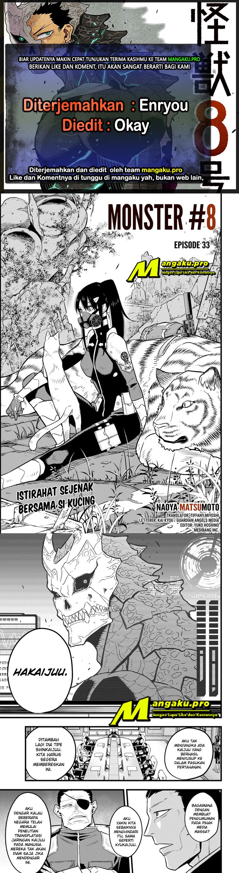 Read Kaiju No 8 id Manga Online